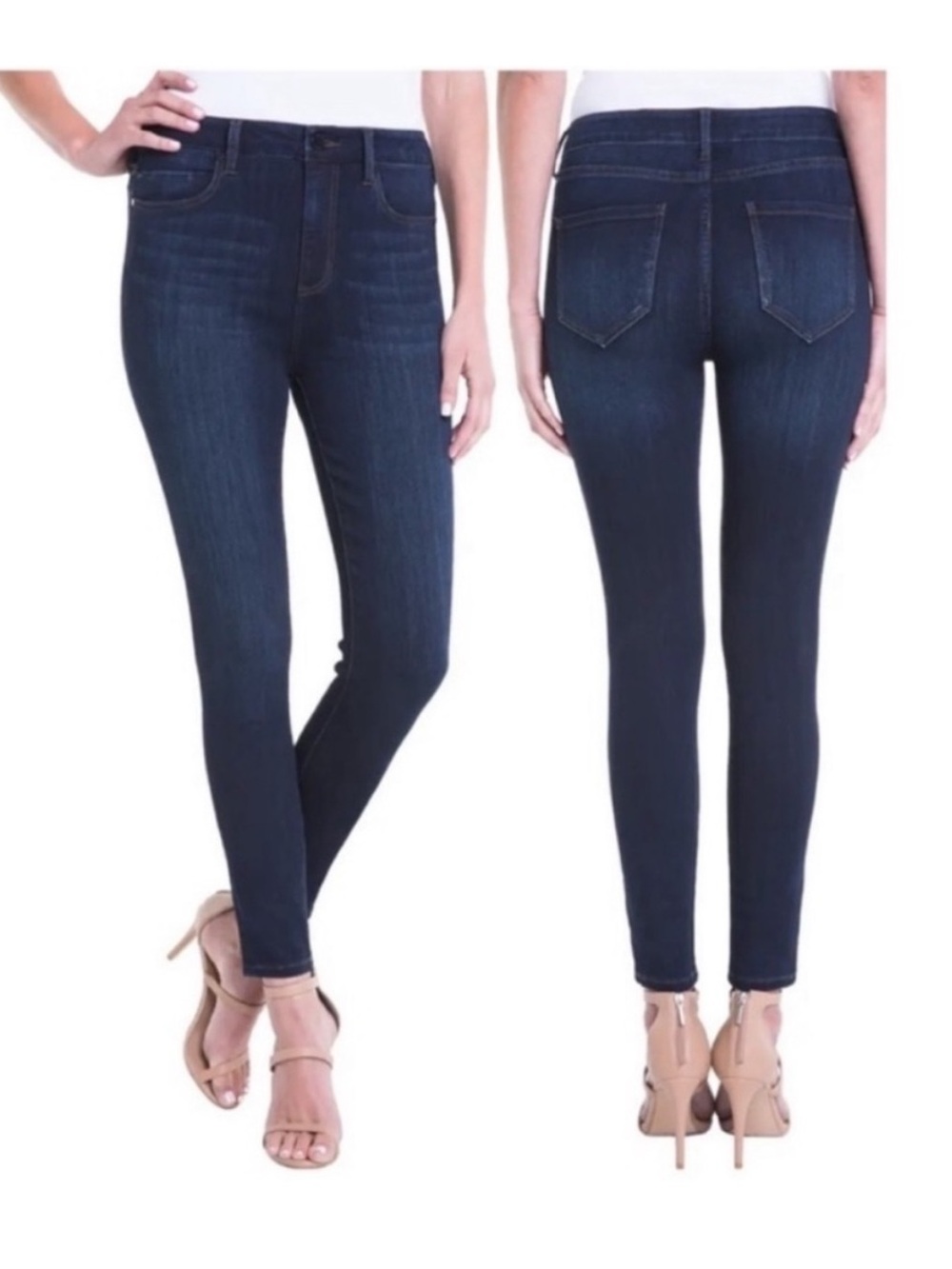 Liverpool Dark Blue High-Rise Skinny Jeans